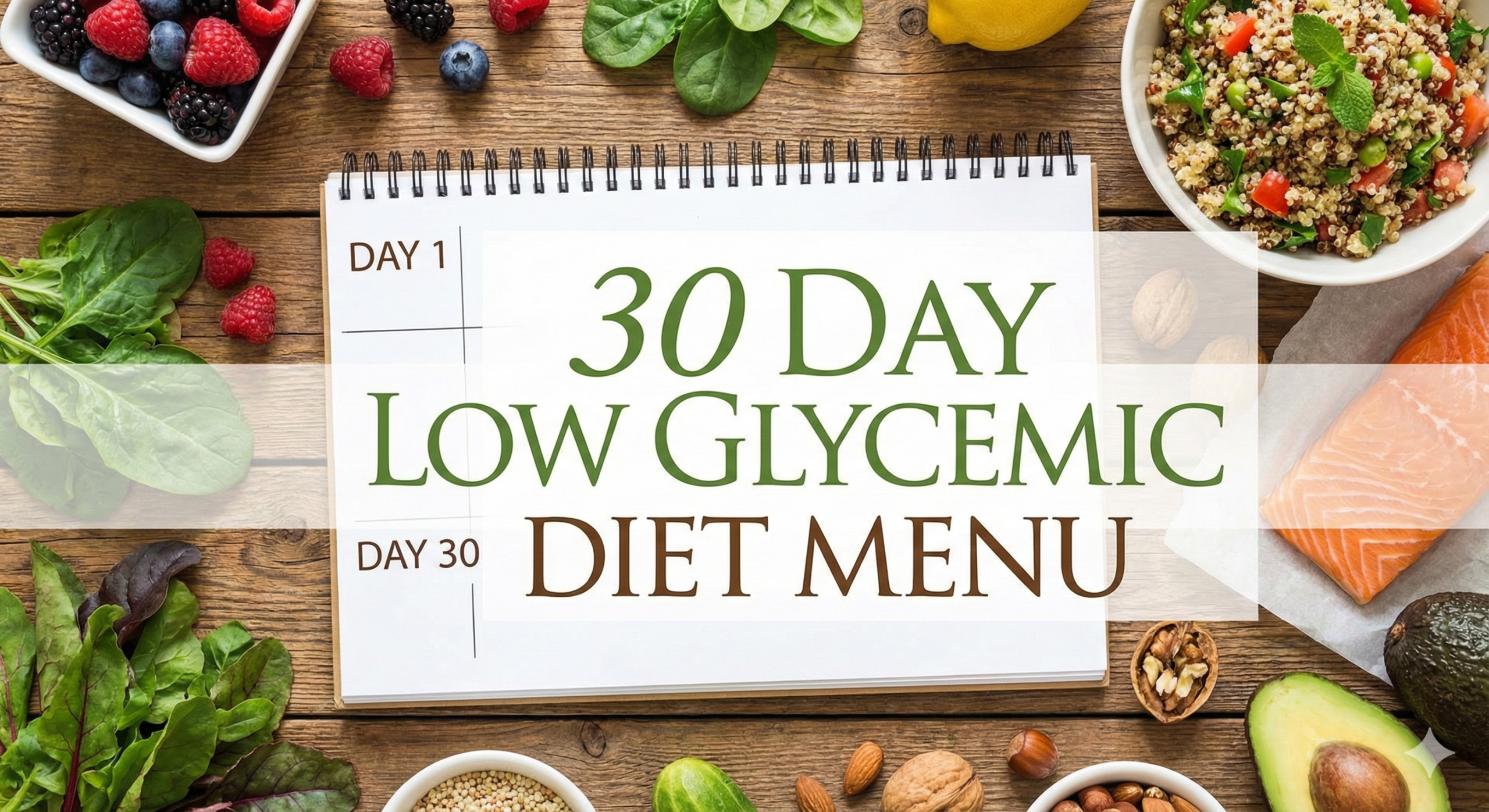 The Ultimate 30-Day Low Glycemic Diet Menu