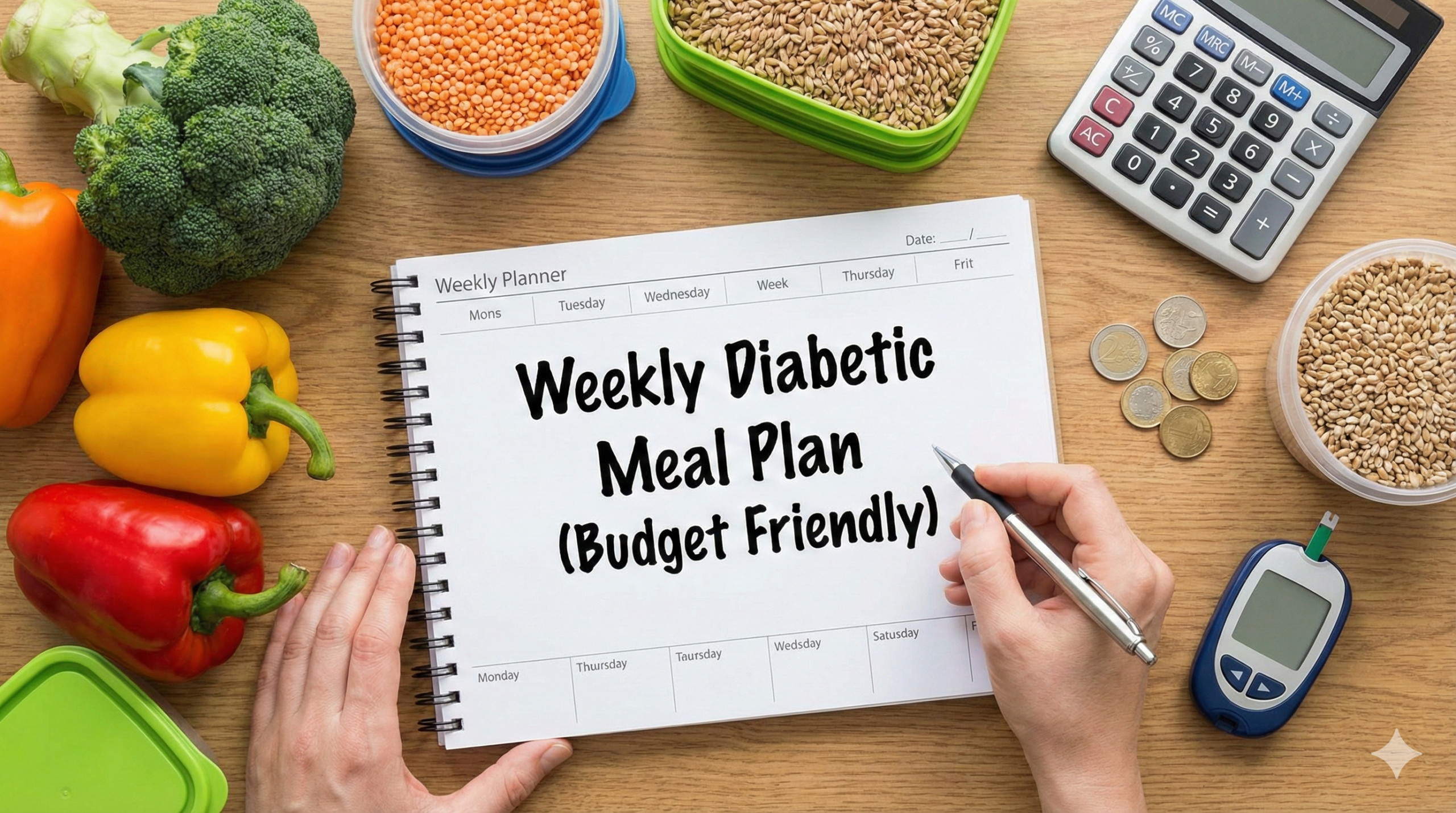 Assortment of affordable healthy foods like lentils eggs and frozen veggies